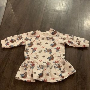 H&M baby sweatshirt dress 9-12 months